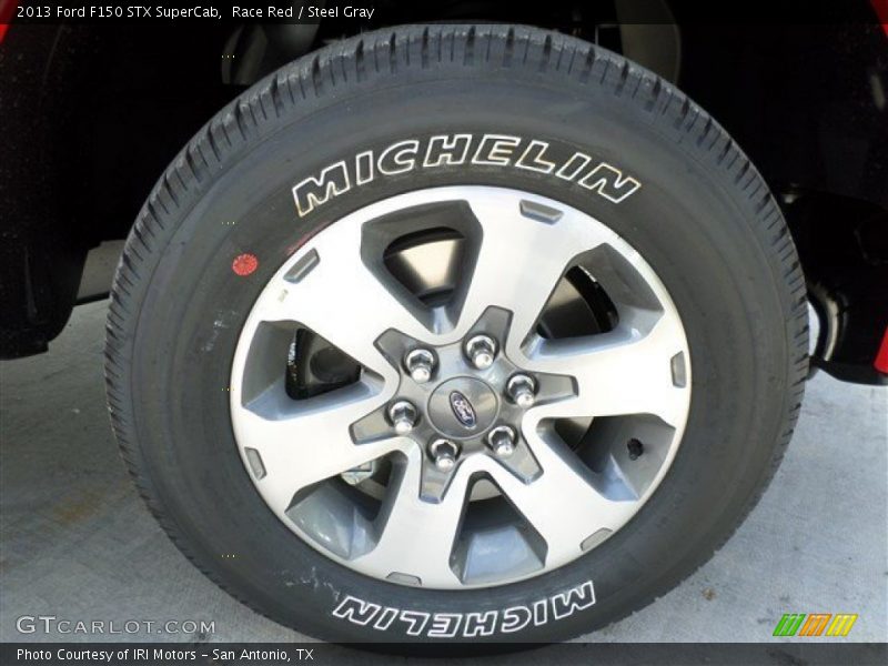 Race Red / Steel Gray 2013 Ford F150 STX SuperCab