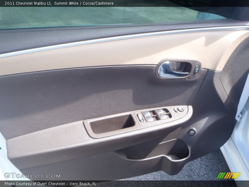 Summit White / Cocoa/Cashmere 2011 Chevrolet Malibu LS