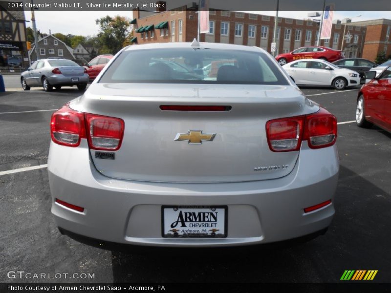 Silver Ice Metallic / Jet Black 2014 Chevrolet Malibu LT