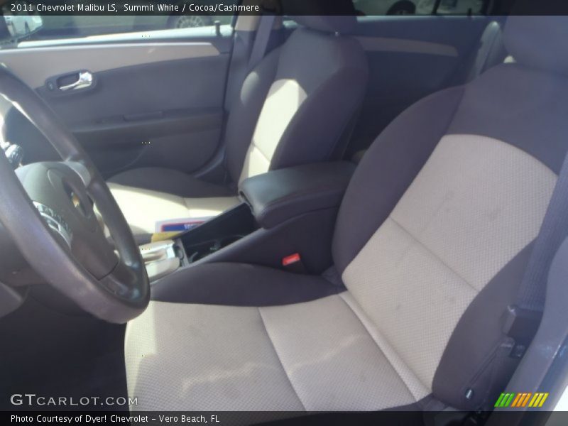 Summit White / Cocoa/Cashmere 2011 Chevrolet Malibu LS