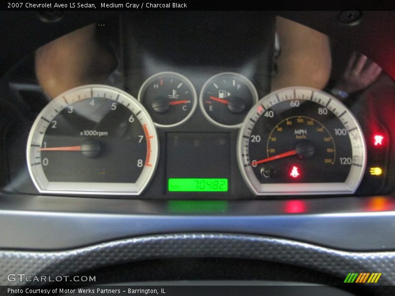 Medium Gray / Charcoal Black 2007 Chevrolet Aveo LS Sedan