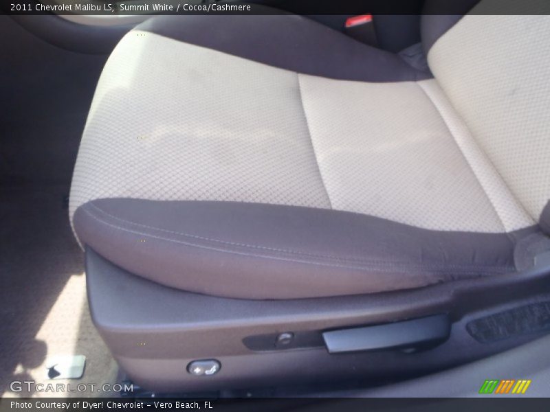 Summit White / Cocoa/Cashmere 2011 Chevrolet Malibu LS