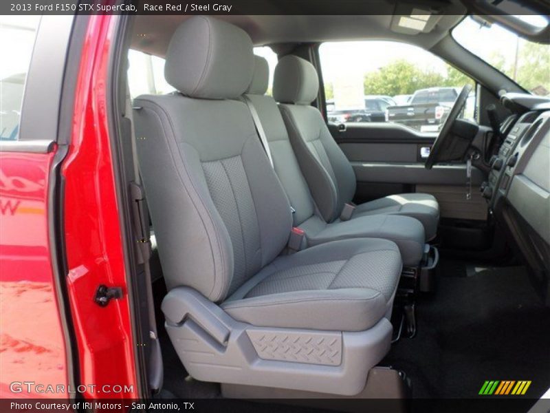 Race Red / Steel Gray 2013 Ford F150 STX SuperCab