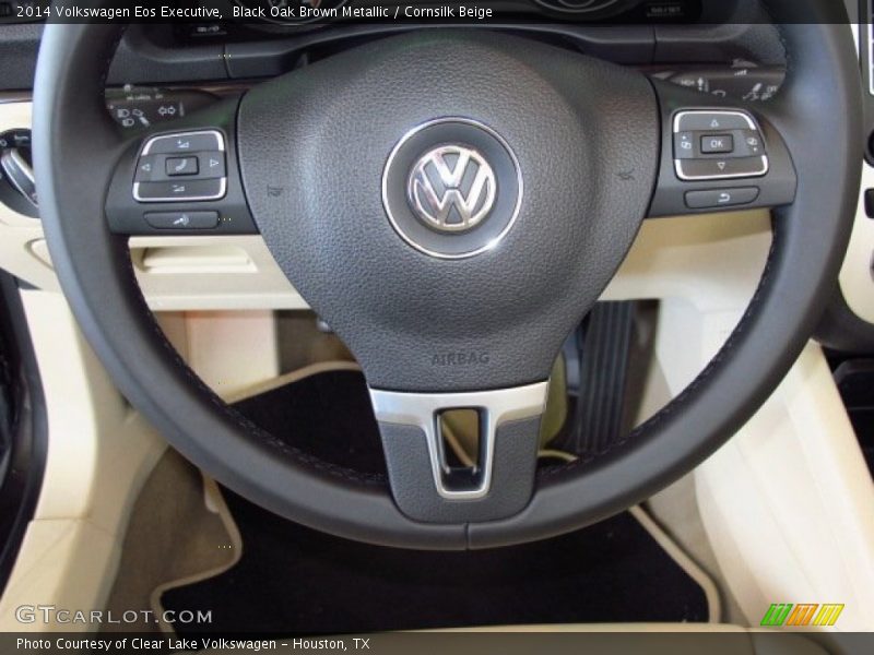 Black Oak Brown Metallic / Cornsilk Beige 2014 Volkswagen Eos Executive