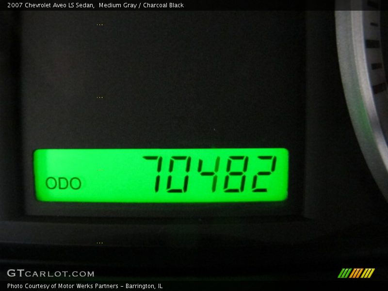 Medium Gray / Charcoal Black 2007 Chevrolet Aveo LS Sedan