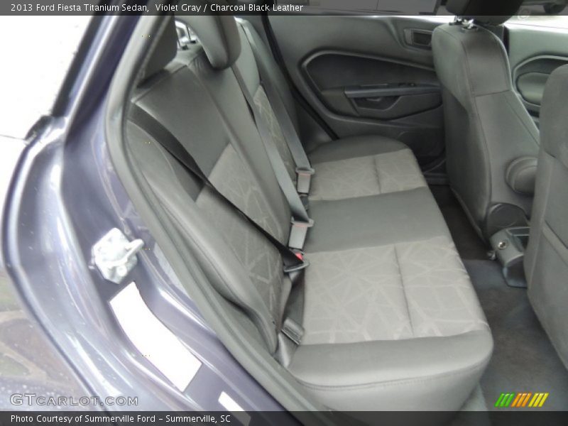 Violet Gray / Charcoal Black Leather 2013 Ford Fiesta Titanium Sedan