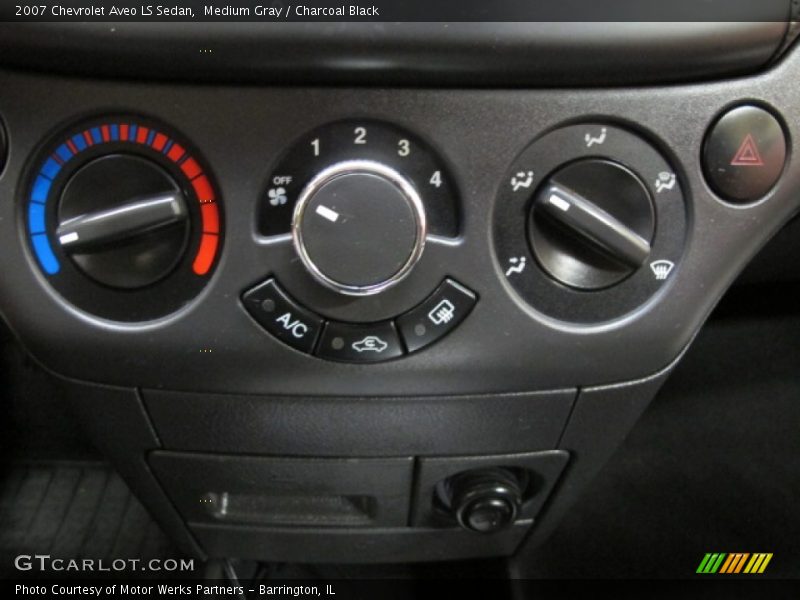 Medium Gray / Charcoal Black 2007 Chevrolet Aveo LS Sedan