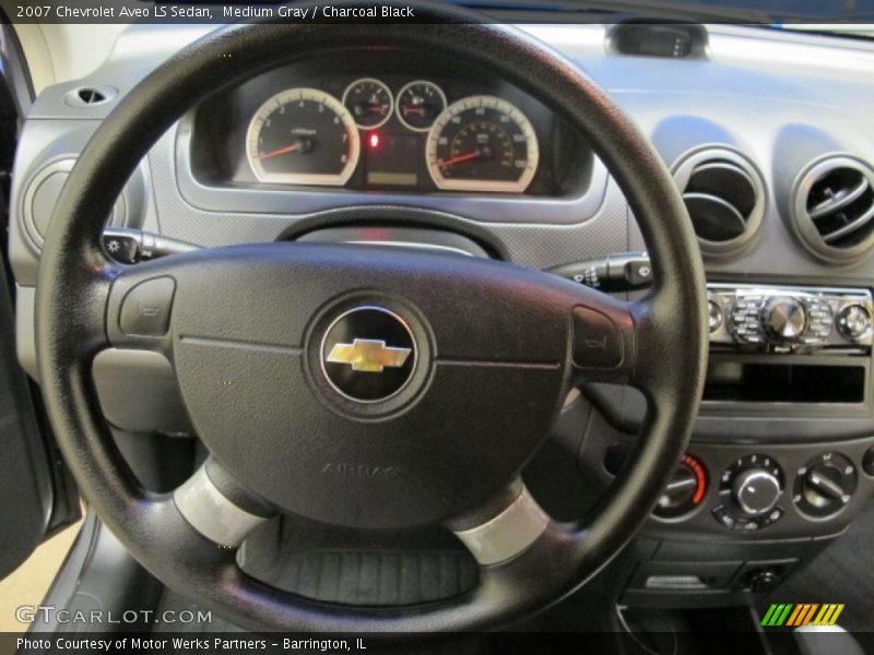 Medium Gray / Charcoal Black 2007 Chevrolet Aveo LS Sedan