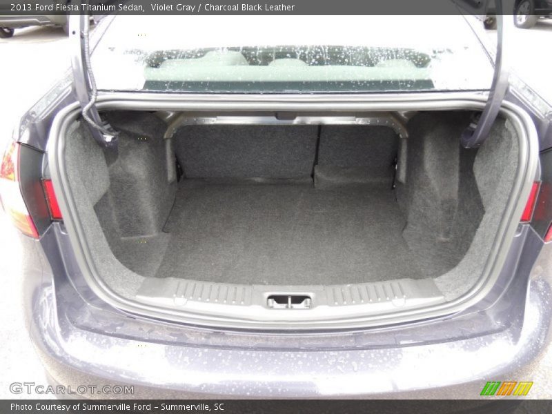 Violet Gray / Charcoal Black Leather 2013 Ford Fiesta Titanium Sedan