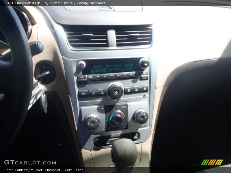 Summit White / Cocoa/Cashmere 2011 Chevrolet Malibu LS