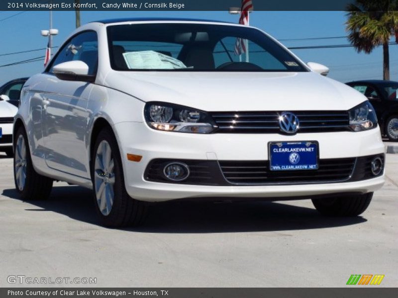 Candy White / Cornsilk Beige 2014 Volkswagen Eos Komfort
