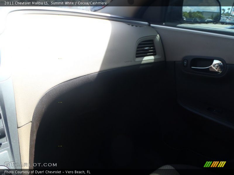 Summit White / Cocoa/Cashmere 2011 Chevrolet Malibu LS