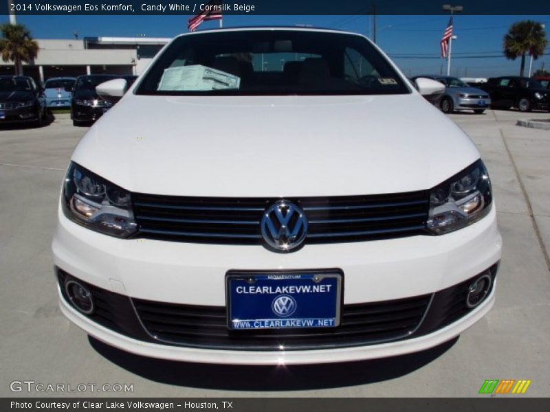 Candy White / Cornsilk Beige 2014 Volkswagen Eos Komfort
