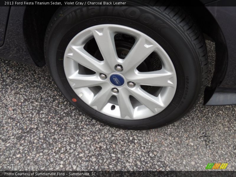 Violet Gray / Charcoal Black Leather 2013 Ford Fiesta Titanium Sedan