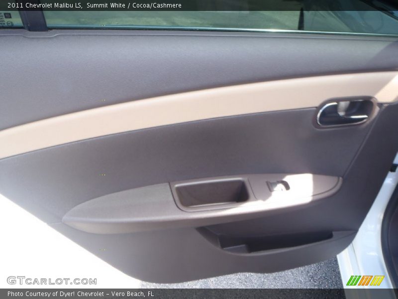 Summit White / Cocoa/Cashmere 2011 Chevrolet Malibu LS