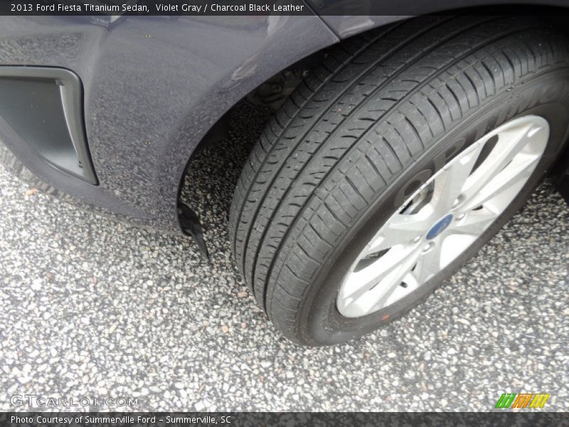 Violet Gray / Charcoal Black Leather 2013 Ford Fiesta Titanium Sedan