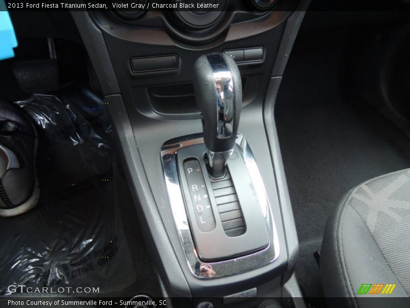 Violet Gray / Charcoal Black Leather 2013 Ford Fiesta Titanium Sedan