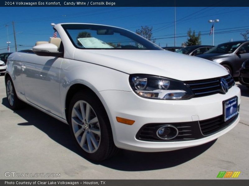 Candy White / Cornsilk Beige 2014 Volkswagen Eos Komfort