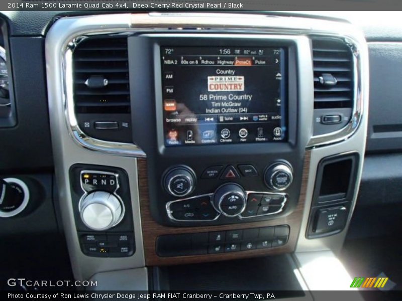 Deep Cherry Red Crystal Pearl / Black 2014 Ram 1500 Laramie Quad Cab 4x4