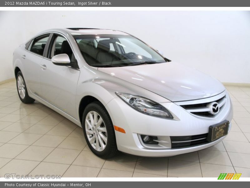 Ingot Silver / Black 2012 Mazda MAZDA6 i Touring Sedan