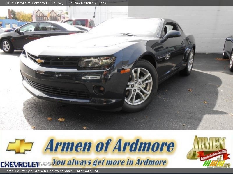 Blue Ray Metallic / Black 2014 Chevrolet Camaro LT Coupe