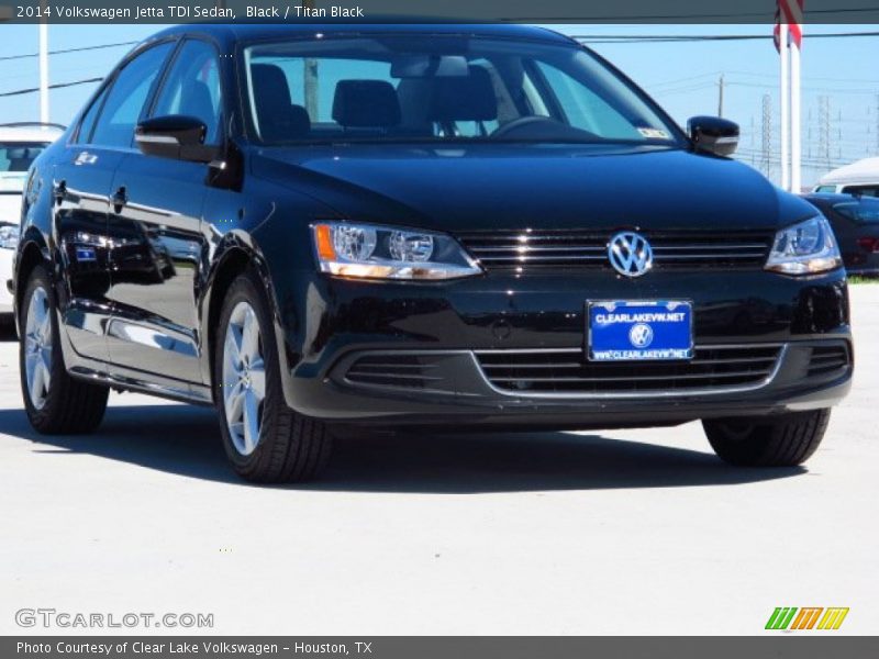 Black / Titan Black 2014 Volkswagen Jetta TDI Sedan