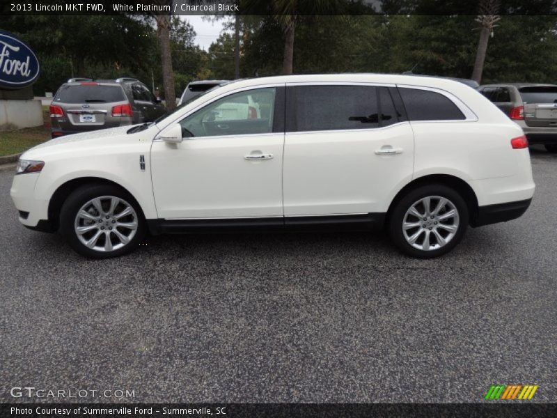 White Platinum / Charcoal Black 2013 Lincoln MKT FWD