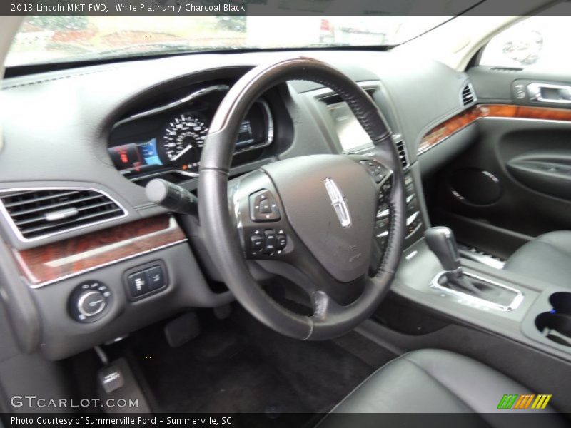 White Platinum / Charcoal Black 2013 Lincoln MKT FWD