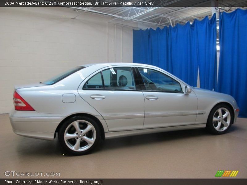 Brilliant Silver Metallic / Ash Grey 2004 Mercedes-Benz C 230 Kompressor Sedan