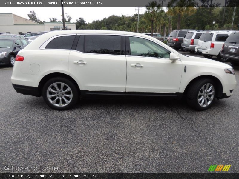 White Platinum / Charcoal Black 2013 Lincoln MKT FWD