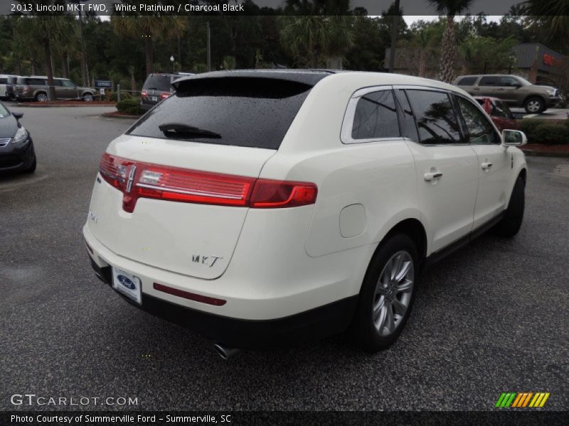 White Platinum / Charcoal Black 2013 Lincoln MKT FWD