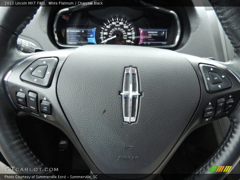 White Platinum / Charcoal Black 2013 Lincoln MKT FWD