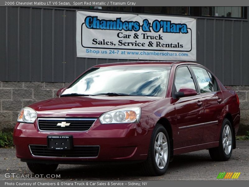 Sport Red Metallic / Titanium Gray 2006 Chevrolet Malibu LT V6 Sedan