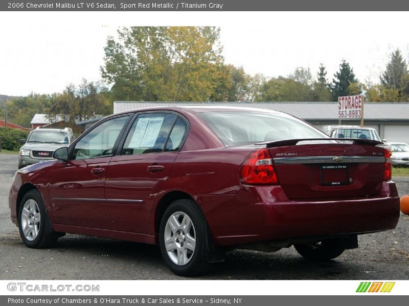 Sport Red Metallic / Titanium Gray 2006 Chevrolet Malibu LT V6 Sedan