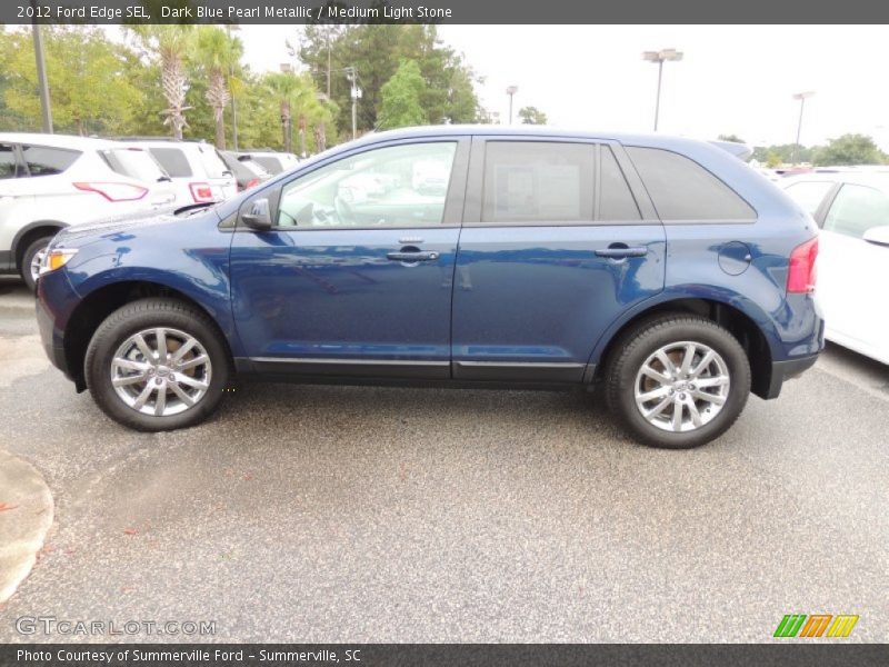 Dark Blue Pearl Metallic / Medium Light Stone 2012 Ford Edge SEL