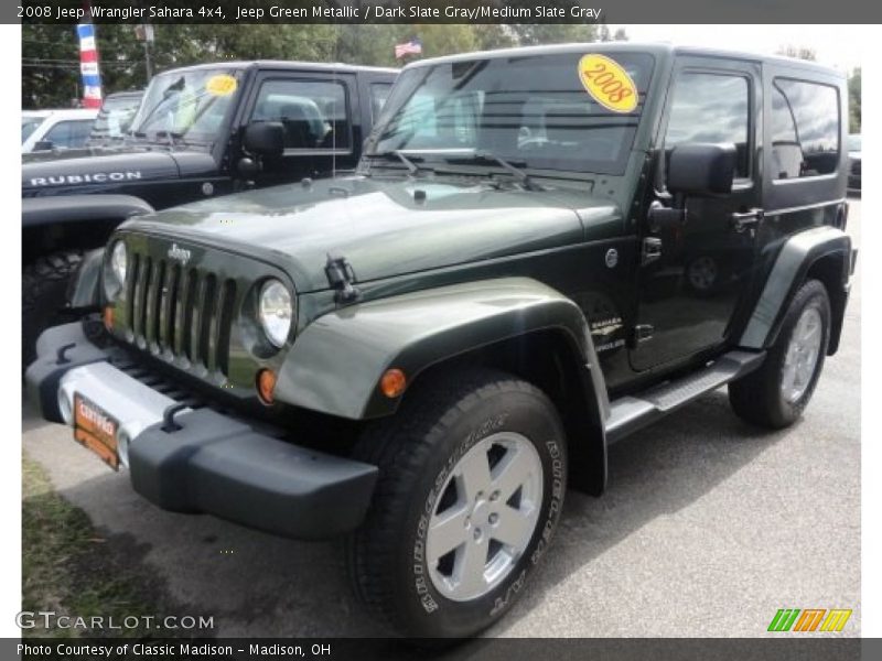 Jeep Green Metallic / Dark Slate Gray/Medium Slate Gray 2008 Jeep Wrangler Sahara 4x4