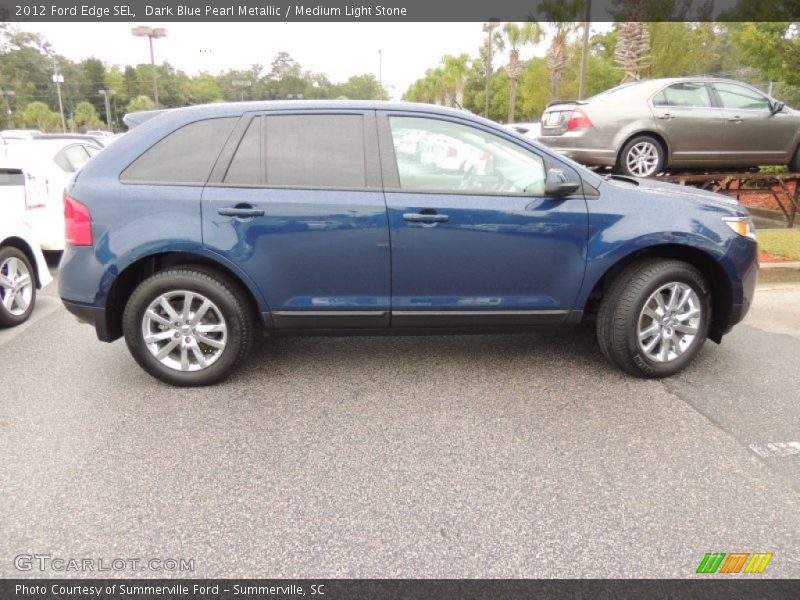 Dark Blue Pearl Metallic / Medium Light Stone 2012 Ford Edge SEL