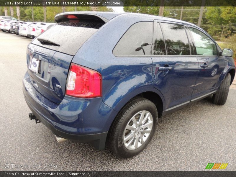 Dark Blue Pearl Metallic / Medium Light Stone 2012 Ford Edge SEL