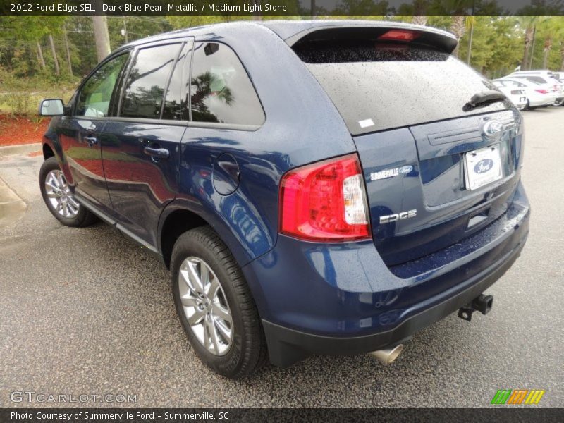 Dark Blue Pearl Metallic / Medium Light Stone 2012 Ford Edge SEL