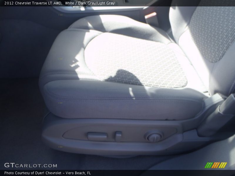 White / Dark Gray/Light Gray 2012 Chevrolet Traverse LT AWD