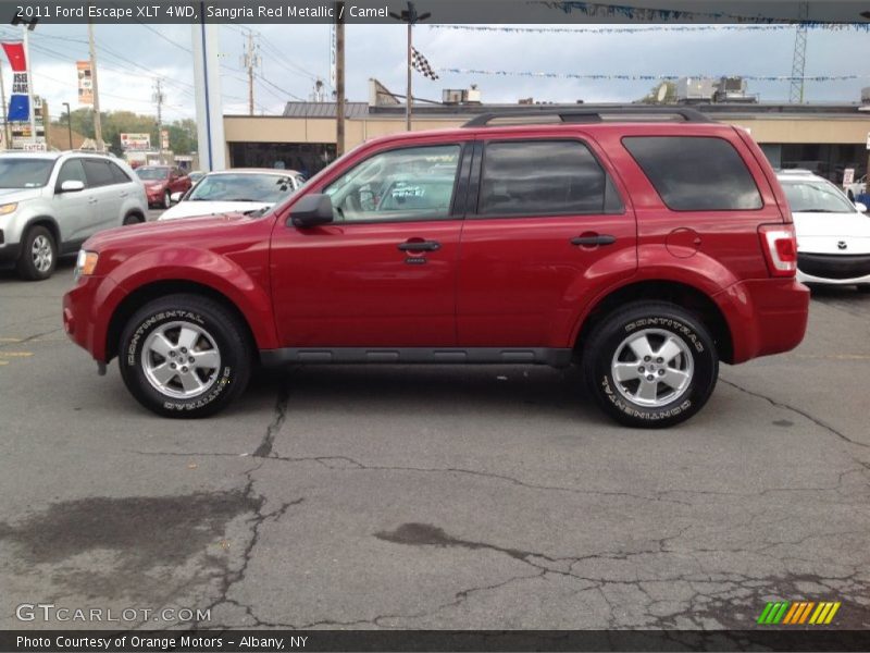 Sangria Red Metallic / Camel 2011 Ford Escape XLT 4WD
