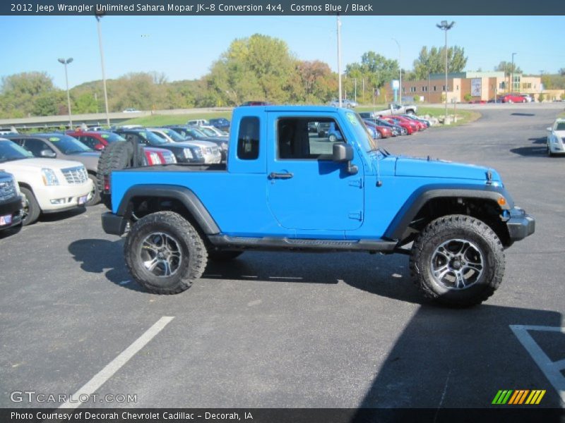 Cosmos Blue / Black 2012 Jeep Wrangler Unlimited Sahara Mopar JK-8 Conversion 4x4