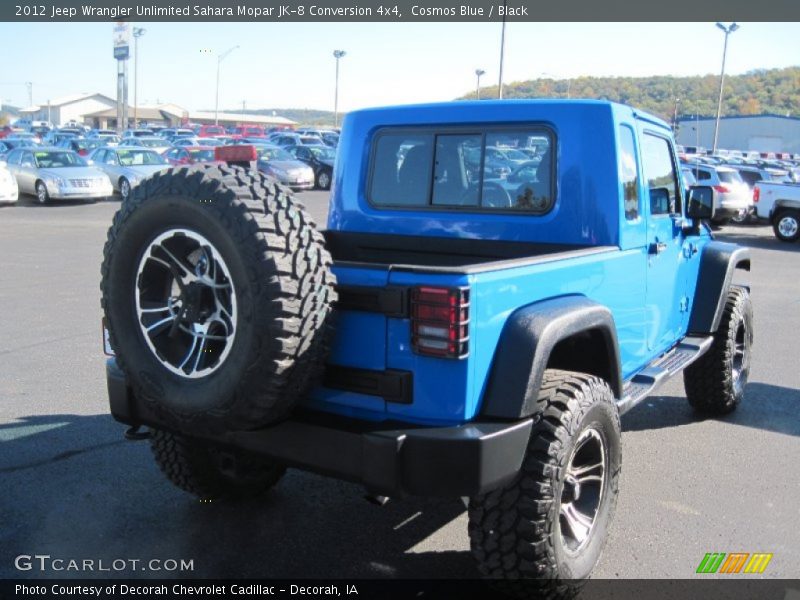 Cosmos Blue / Black 2012 Jeep Wrangler Unlimited Sahara Mopar JK-8 Conversion 4x4