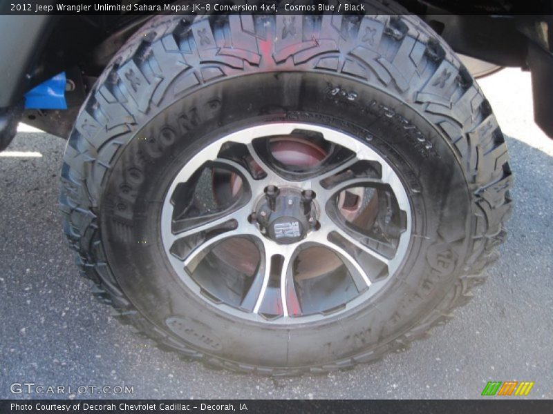 Cosmos Blue / Black 2012 Jeep Wrangler Unlimited Sahara Mopar JK-8 Conversion 4x4