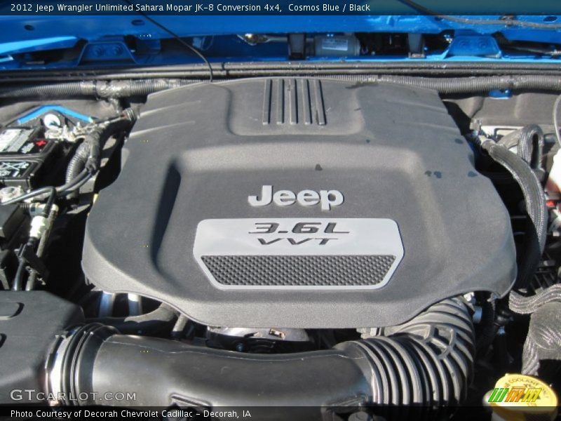 Cosmos Blue / Black 2012 Jeep Wrangler Unlimited Sahara Mopar JK-8 Conversion 4x4