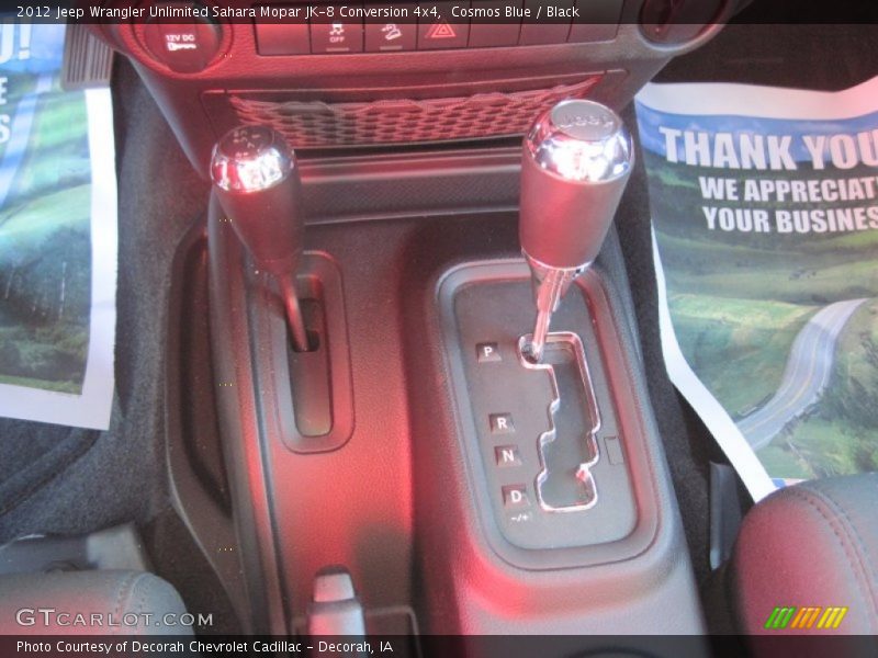 Cosmos Blue / Black 2012 Jeep Wrangler Unlimited Sahara Mopar JK-8 Conversion 4x4