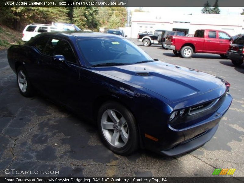 Jazz Blue Pearl Coat / Dark Slate Gray 2014 Dodge Challenger SXT