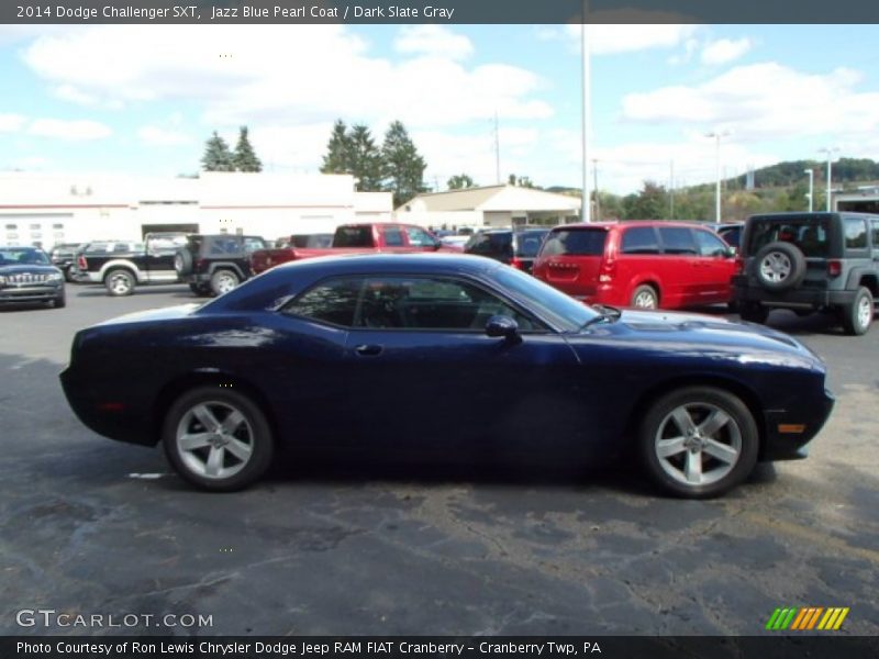 Jazz Blue Pearl Coat / Dark Slate Gray 2014 Dodge Challenger SXT