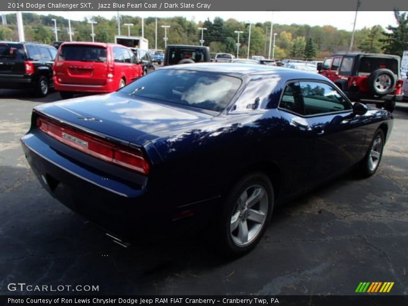 Jazz Blue Pearl Coat / Dark Slate Gray 2014 Dodge Challenger SXT