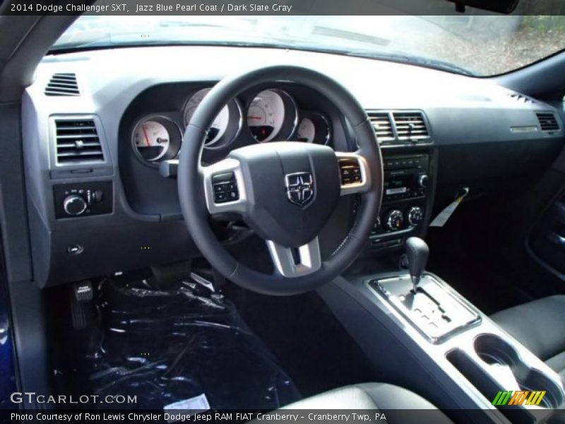 Jazz Blue Pearl Coat / Dark Slate Gray 2014 Dodge Challenger SXT